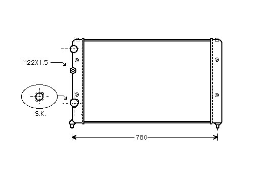 Radiator, engine cooling 58002122 International Radiators