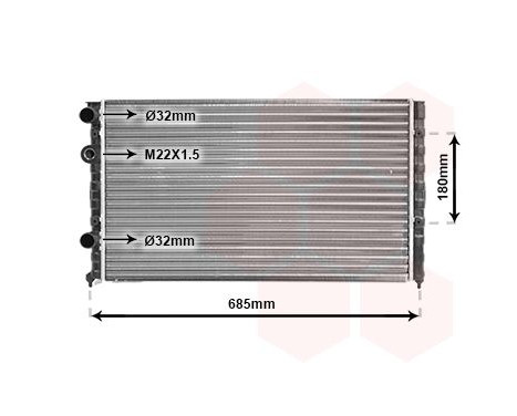 Radiator, engine cooling 58002124 International Radiators, Image 2