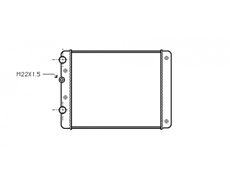 Radiator, engine cooling 58002129 International Radiators, Image 2