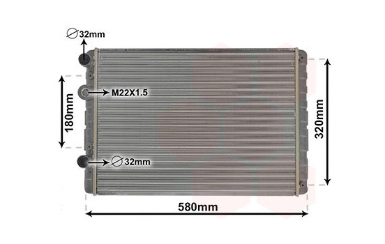 Radiator, engine cooling 58002130 International Radiators, Image 2