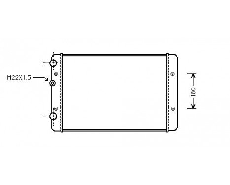 Radiator, engine cooling 58002131 International Radiators