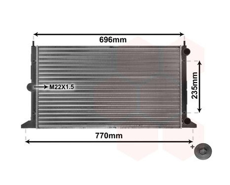 Radiator, engine cooling 58002134 International Radiators, Image 2