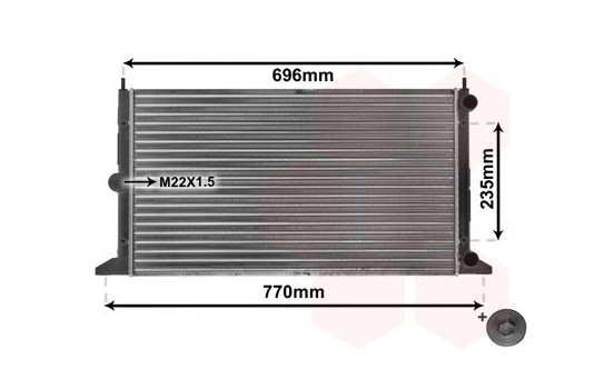 Radiator, engine cooling 58002134 International Radiators, Image 2