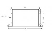 Radiator, engine cooling 58002134 International Radiators