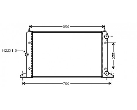 Radiator, engine cooling 58002134 International Radiators