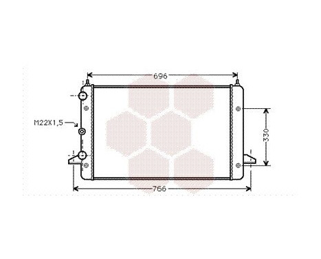 Radiator, engine cooling 58002135 International Radiators, Image 2
