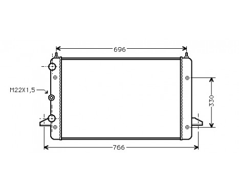 Radiator, engine cooling 58002135 International Radiators
