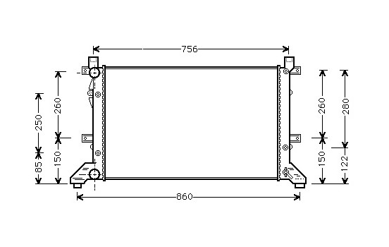 Radiator, engine cooling 58002155 International Radiators