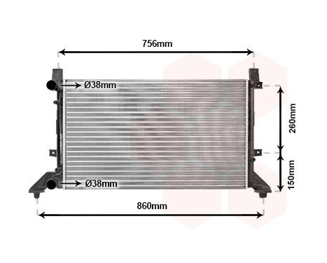 Radiator, engine cooling 58002155 International Radiators, Image 2