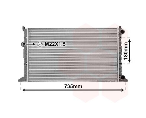 Radiator, engine cooling 58002160 International Radiators, Image 2