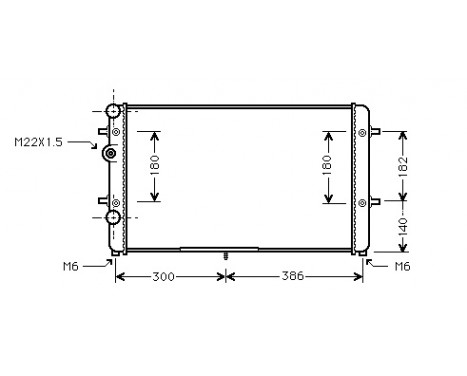 Radiator, engine cooling 58002179 International Radiators, Image 2