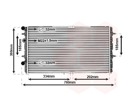 Radiator, engine cooling 58002180 International Radiators, Image 2