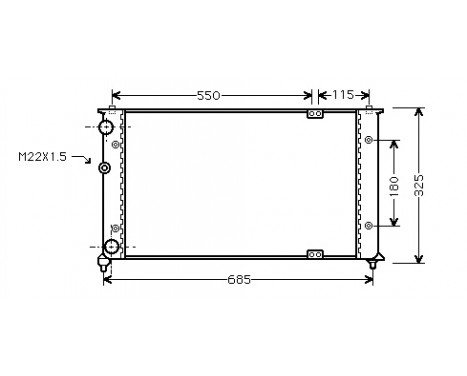 Radiator, engine cooling 58002192 International Radiators