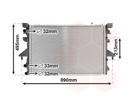 Radiator, engine cooling 58002230 International Radiators, Image 2