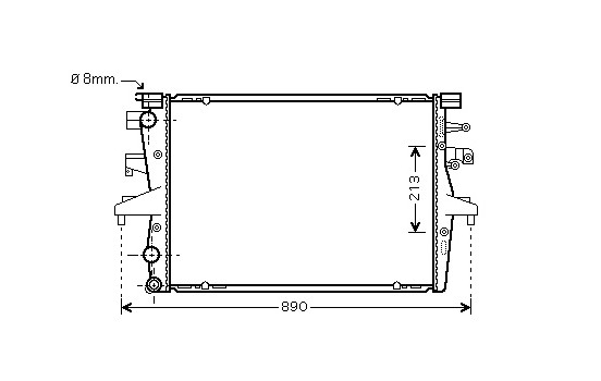 Radiator, engine cooling 58002230 International Radiators
