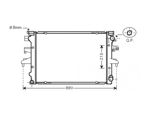 Radiator, engine cooling 58002232 International Radiators