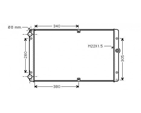 Radiator, engine cooling 58002245 International Radiators