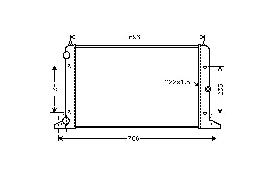Radiator, engine cooling 58002247 International Radiators