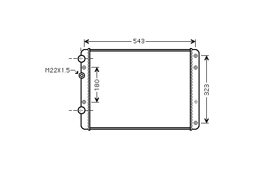 Radiator, engine cooling 58002249 International Radiators