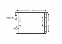 Radiator, engine cooling 58002260 International Radiators