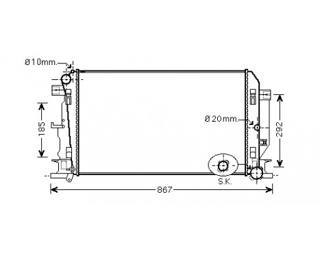 Radiator, engine cooling 58002271 International Radiators Plus