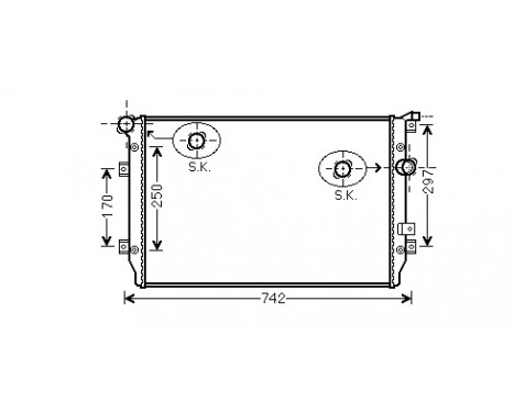 Radiator, engine cooling 58002287 International Radiators