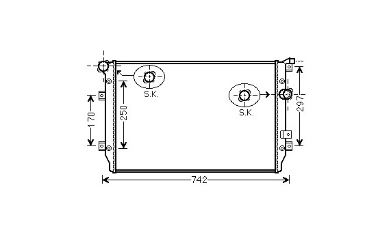 Radiator, engine cooling 58002287 International Radiators