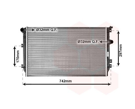 Radiator, engine cooling 58002287 International Radiators, Image 2