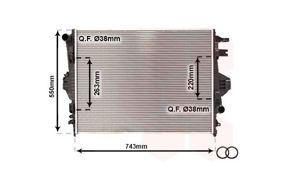 Radiator, engine cooling 58002316 International Radiators Plus, Image 2