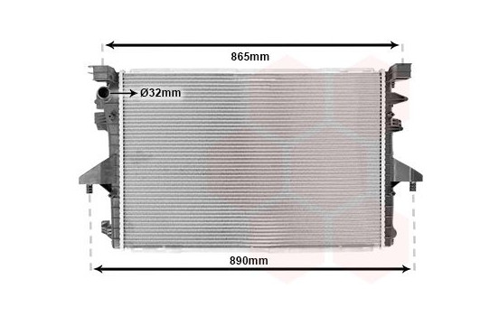 Radiator, engine cooling 58002317 International Radiators, Image 2