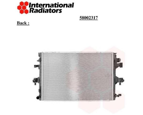 Radiator, engine cooling 58002317 International Radiators, Image 3