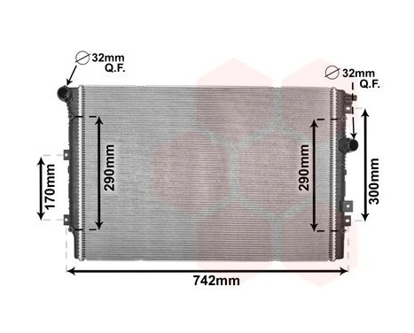 Radiator, engine cooling 58002324 International Radiators, Image 2