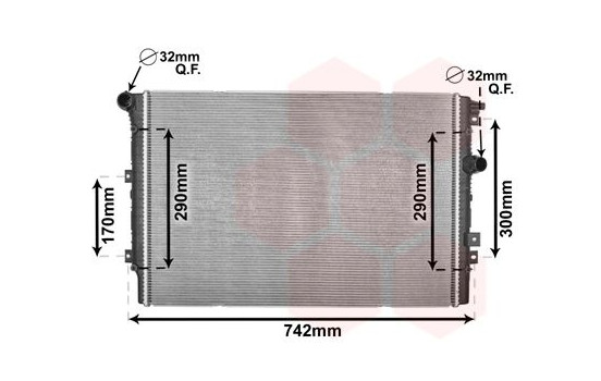 Radiator, engine cooling 58002324 International Radiators, Image 2