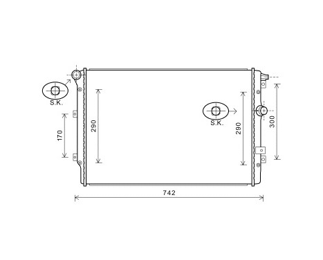 Radiator, engine cooling 58002324 International Radiators