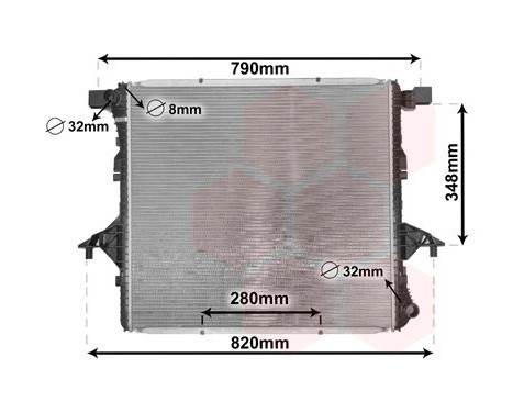 Radiator, engine cooling 58002363 International Radiators