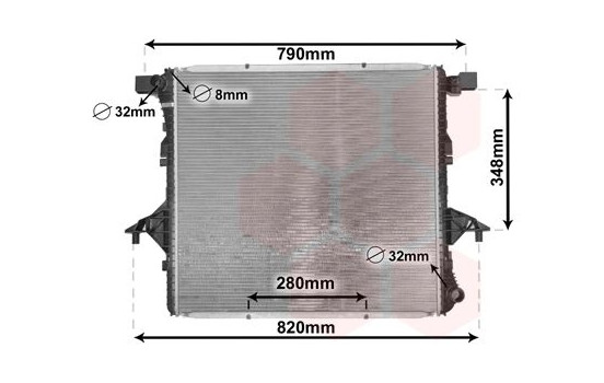 Radiator, engine cooling 58002363 International Radiators