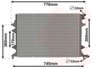Radiator, engine cooling 58012705 International Radiators