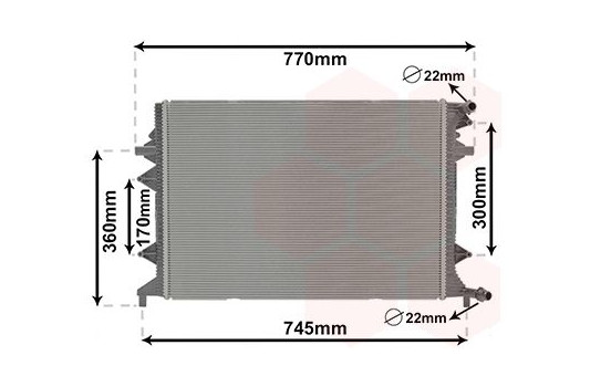 Radiator, engine cooling 58012705 International Radiators