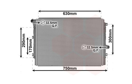 Radiator, engine cooling 58012713 International Radiators