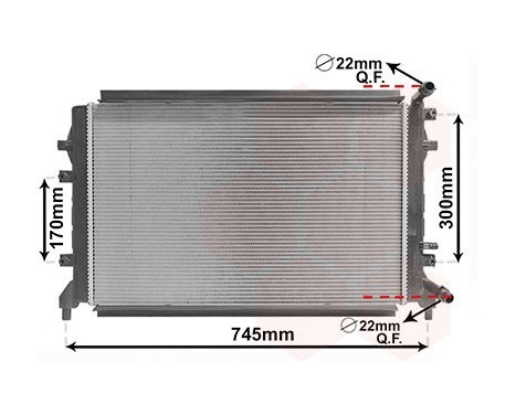 Radiator, engine cooling 58012715 International Radiators