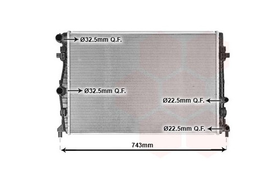 Radiator, engine cooling 58012717 International Radiators