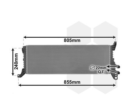 Radiator, engine cooling 58012723 International Radiators