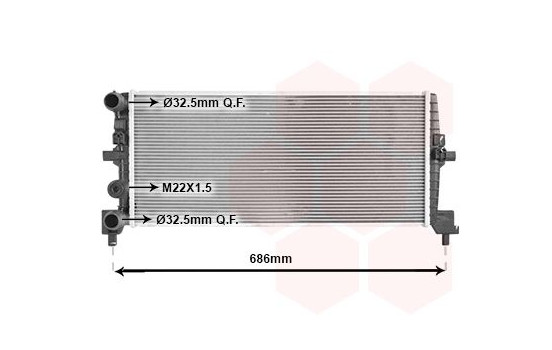 Radiator, engine cooling 58012725 International Radiators