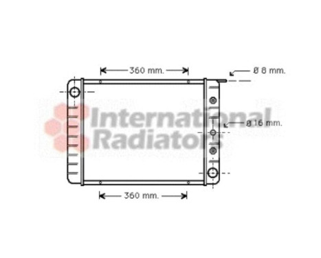 Radiator, engine cooling 59002003 International Radiators, Image 2