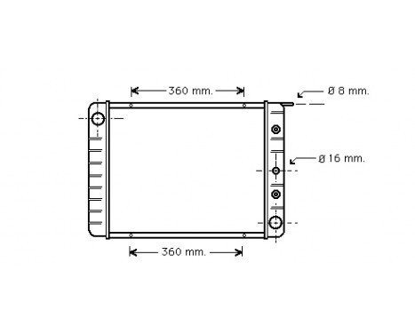 Radiator, engine cooling 59002003 International Radiators