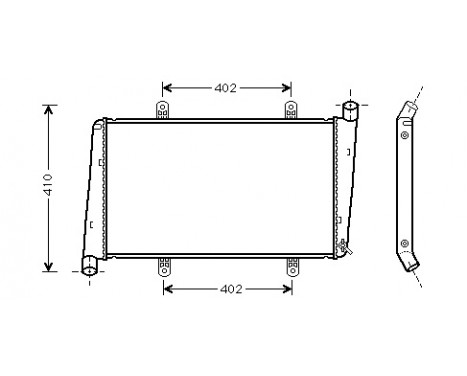 Radiator, engine cooling 59002015 International Radiators