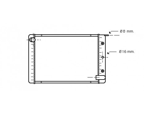 Radiator, engine cooling 59002021 International Radiators