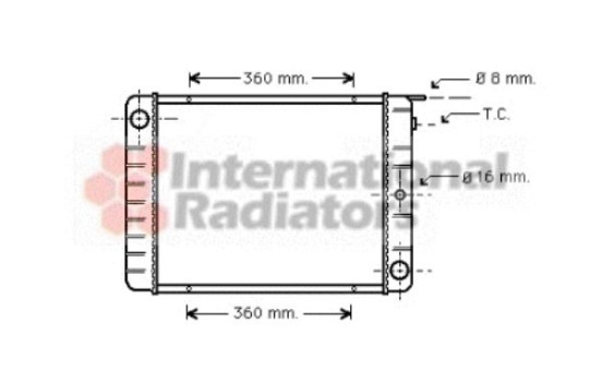 Radiator, engine cooling 59002027 International Radiators, Image 2