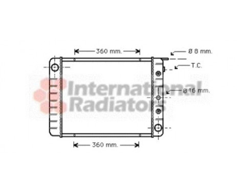 Radiator, engine cooling 59002028 International Radiators, Image 2