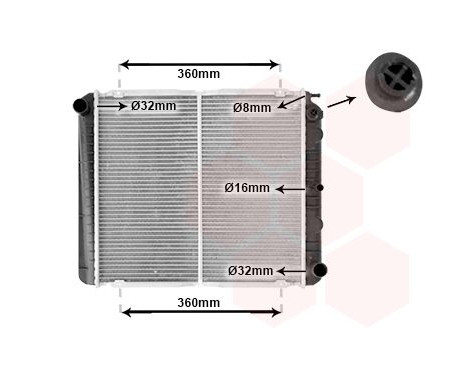 Radiator, engine cooling 59002038 International Radiators Plus, Image 2